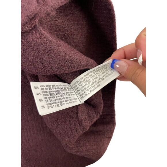 Zara Womens Cardigan Sweater Red Maroon XS Wool Button Top 5536/209 NWT - Picture 9 of 12